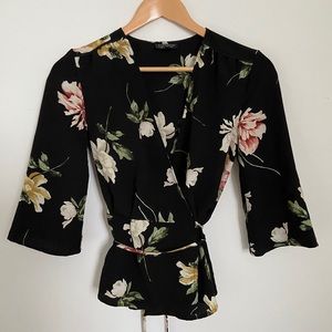 Topshop Wrap Blouse